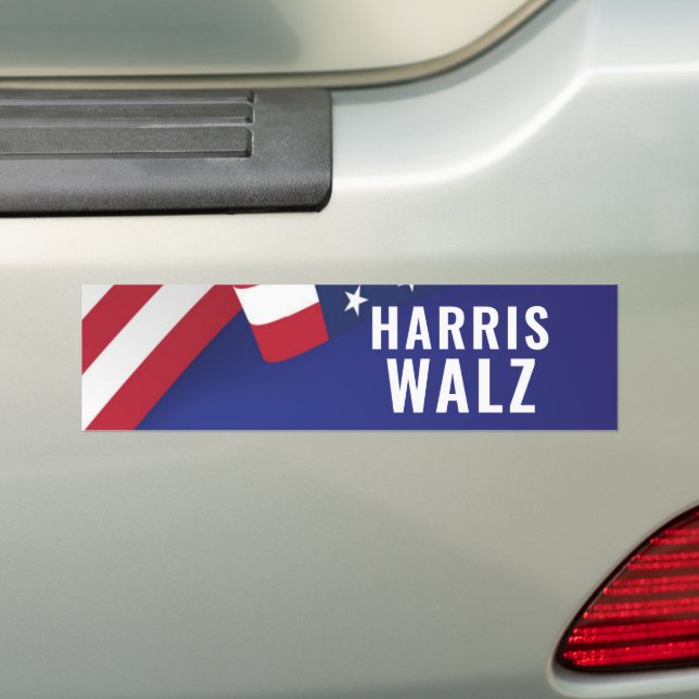 Autocollant De Voiture Kamala Harris Tim Walz 2024 (En voiture)