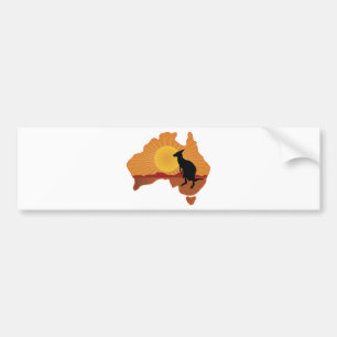 Autocollant De Voiture Kangourou de l'Australie