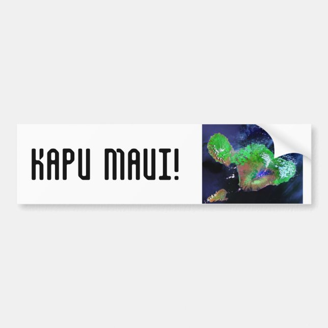 AUTOCOLLANT DE VOITURE KAPU MAUI ! (Devant)