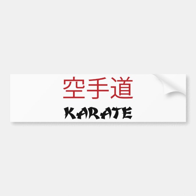 Autocollant De Voiture Karaté (Devant)
