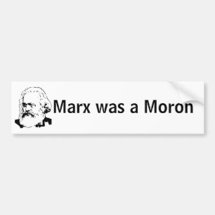 Autocollant De Voiture Karl Marx était un débile