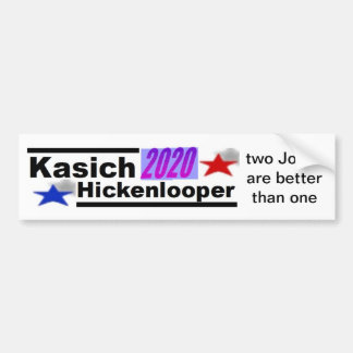 Autocollant De Voiture Kasich-Hickenlooper 2020
