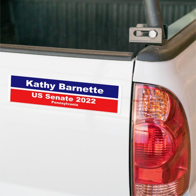Autocollant De Voiture Kathy Barnette Sénat américain Pennsylvanie 2022 (Sur camion)