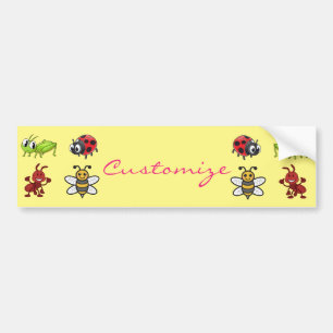 Autocollant De Voiture Kawaii Insectes Thunder_Cove