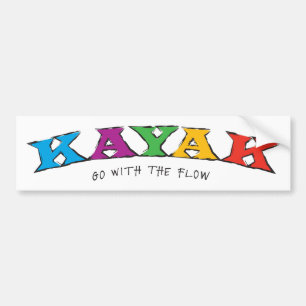 Autocollant De Voiture Kayak… Allez de pair avec l'autocollant