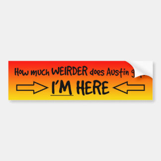 Autocollant De Voiture *Keep Austin Weird*