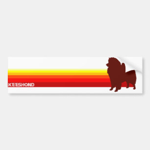 Autocollant De Voiture Keeshond avec l'adhésif pour pare-chocs de rayure