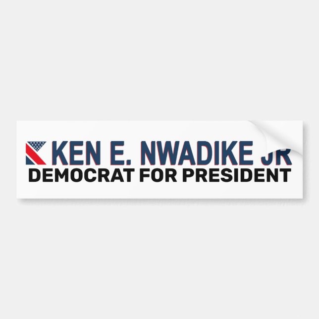 Autocollant De Voiture Ken W. Nwadike, juin 2020 (Devant)