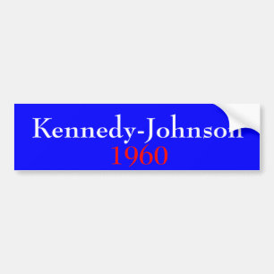 Autocollant De Voiture Kennedy-Johnson 1960