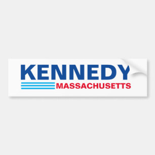 AUTOCOLLANT DE VOITURE KENNEDY / MASSACHUSETTS