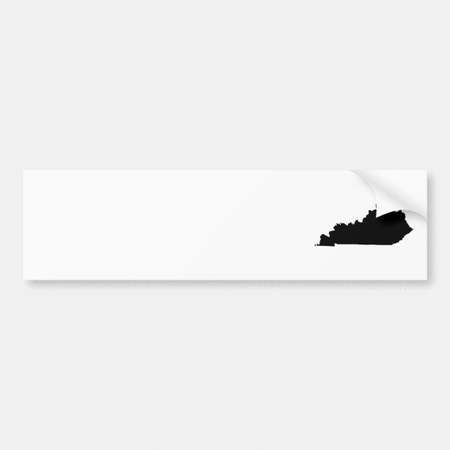 Autocollant De Voiture Kentucky en noir et blanc (Devant)
