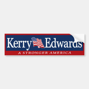 Autocollant De Voiture Kerry Edwards '04 John Kerry 2004