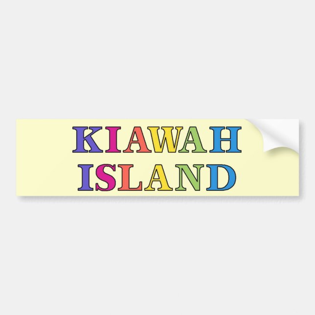 Autocollant De Voiture Kiawah Island (Devant)