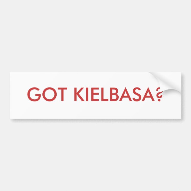 AUTOCOLLANT DE VOITURE KIELBASA OBTENU ? (Devant)