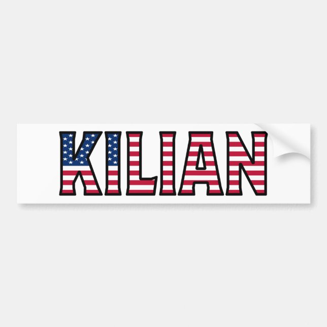 Autocollant De Voiture Kilian Nom Vorname USA Aufkleber Sticker Auto (Devant)
