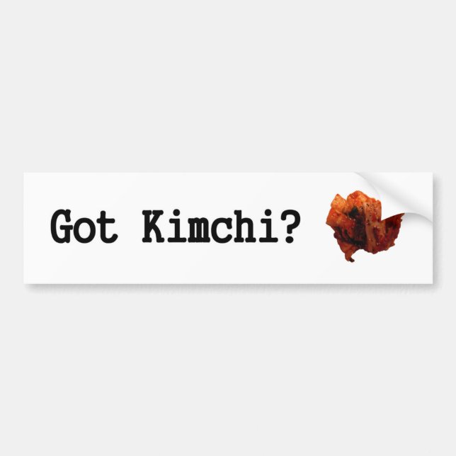 Autocollant De Voiture Kimchi obtenu ? (Devant)