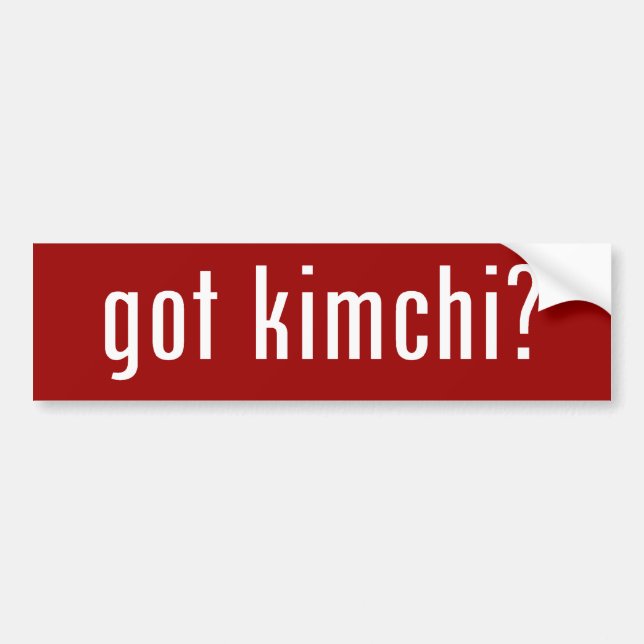 Autocollant De Voiture kimchi obtenu ? (Devant)