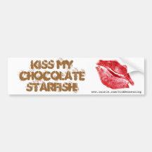 KISS MON CHOCOLAT STARFISH Bumpersticker