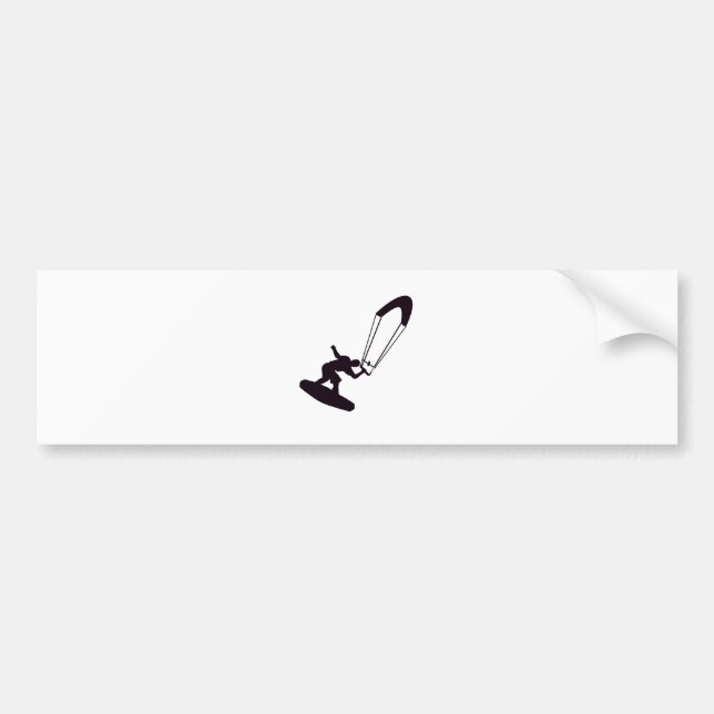 Autocollant De Voiture Kiteboarding vrai (Devant)