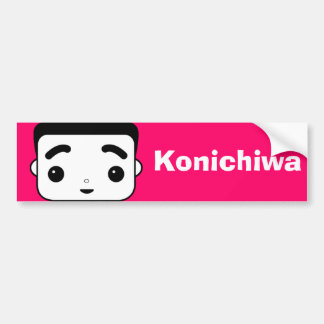Autocollant De Voiture Konichiwa