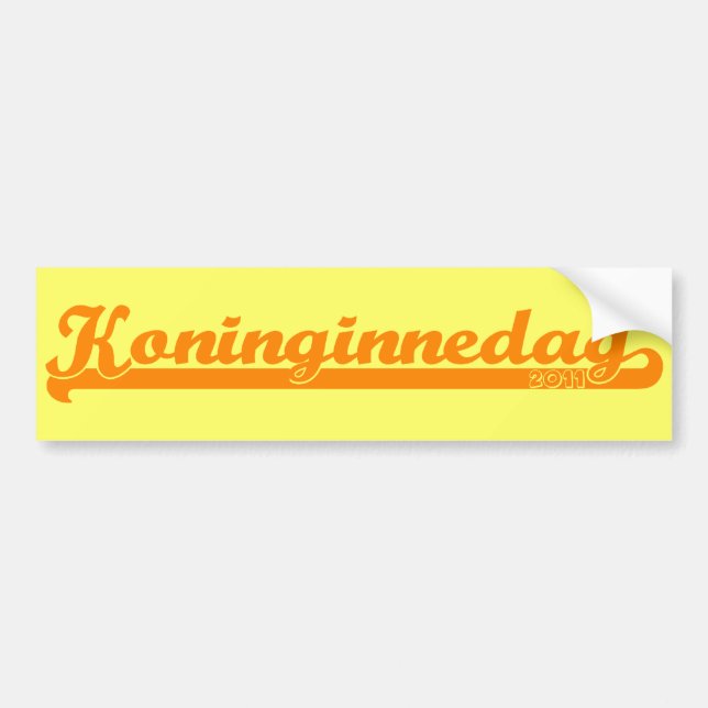 Autocollant De Voiture Koninginnedag (Devant)