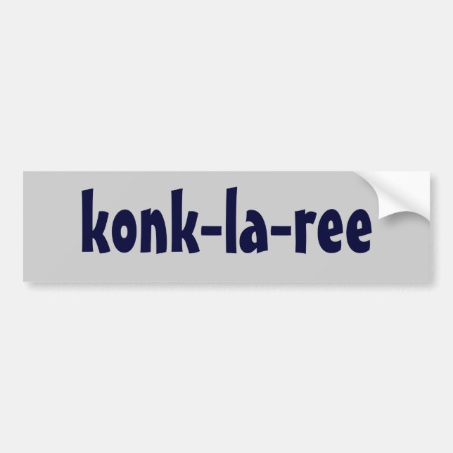 Autocollant De Voiture konk-la-ree (Devant)