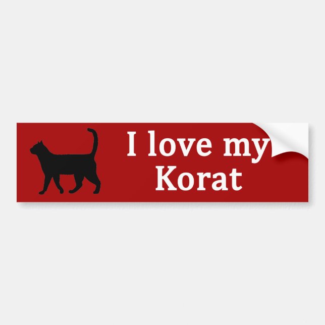 Autocollant De Voiture Korat Love (Devant)