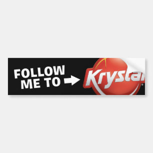 Autocollant De Voiture Krystal me suivent adhésif pour pare-chocs