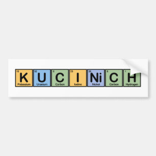 Autocollant De Voiture Kucinich en éléments