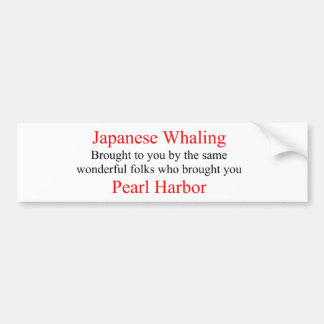 AUTOCOLLANT DE VOITURE LA BALEINE JAPONAISE - PORT DE PEARL