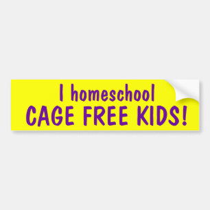 Autocollant De Voiture La CAGE du homeschool I LIBÈRENT DES ENFANTS