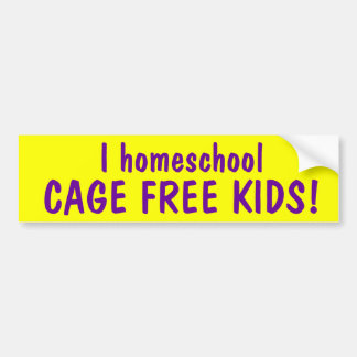 Autocollant De Voiture La CAGE du homeschool I LIBÈRENT DES ENFANTS