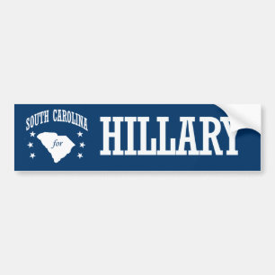 AUTOCOLLANT DE VOITURE LA CAROLINE DU SUD POUR HILLARY