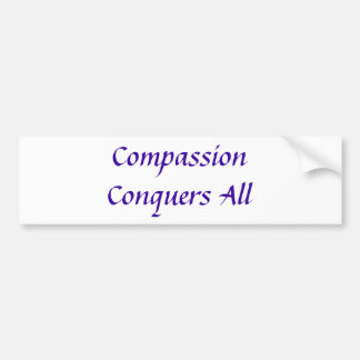 Autocollant De Voiture La compassion conquiert tout l'adhésif pour