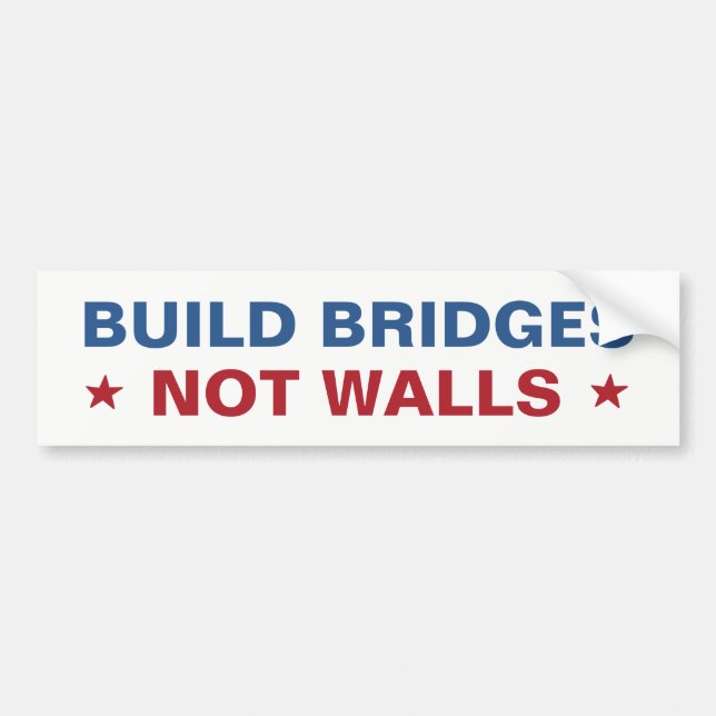 Autocollant De Voiture La "construction bumpersticker jette un pont sur (Devant)