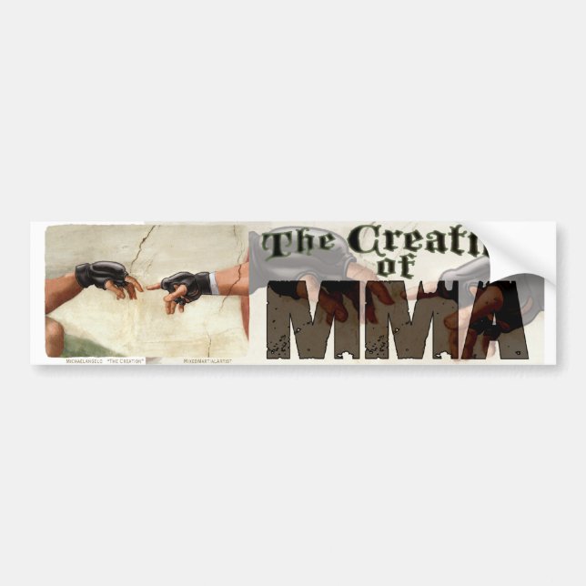 Autocollant De Voiture La création du MIXED MARTIAL ART (Devant)