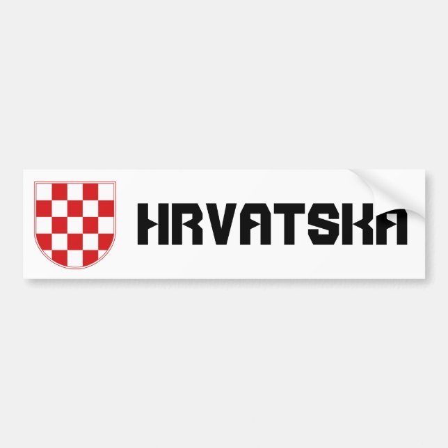 Autocollant De Voiture La Croatie (Devant)