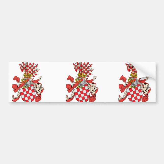 Autocollant De Voiture la Croatie, Autriche (Devant)