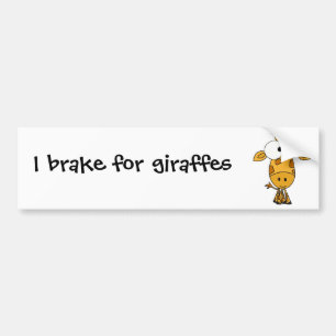 Autocollant De Voiture La CZ bande dessinée drôle de girafe