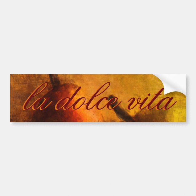 Autocollant De Voiture La Dolce Vita (Devant)