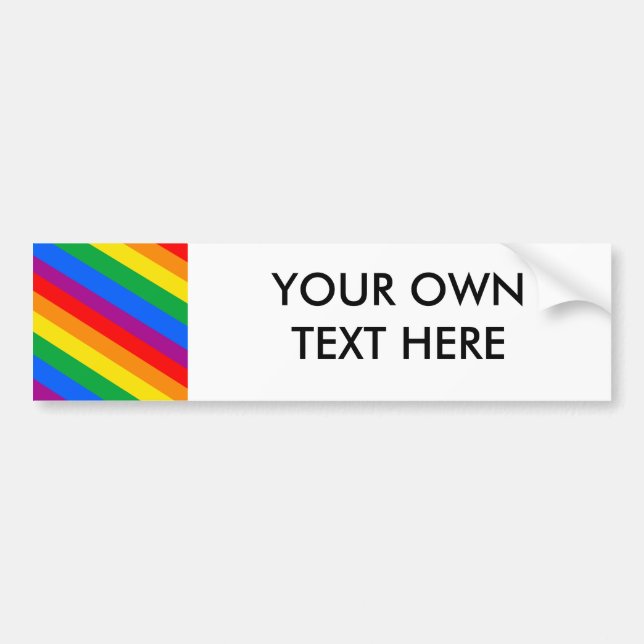 Autocollant De Voiture La fierté de GLBT barre 2 (Devant)