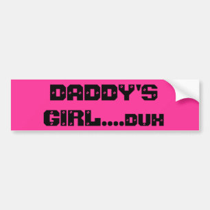 Autocollant De Voiture LA FILLE DU PAPA….duh