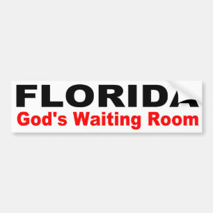 Autocollant De Voiture La FLORIDE, salle de l'attente de Dieu