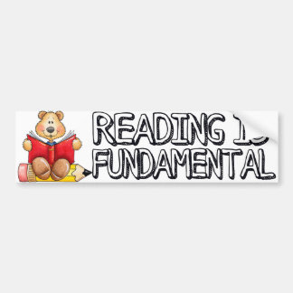 Autocollant De Voiture La lecture est adhésif pour pare-chocs fondamental
