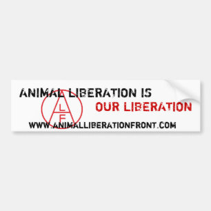Autocollant De Voiture La libération animale d'ALF est notre libération