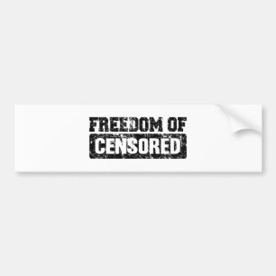 Autocollant De Voiture La liberté d'expression peut-être pas exactement