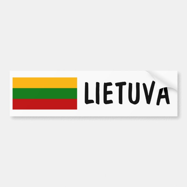 Autocollant De Voiture La Lithuanie (Devant)