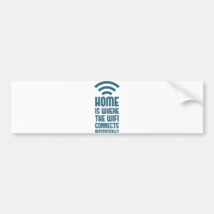 Autocollant De Voiture La maison est où WIFI se relie automatiquement