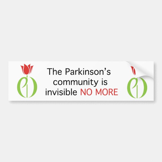 Autocollant De Voiture la maladie de Parkinson, la maladie de parkinsons, (Devant)