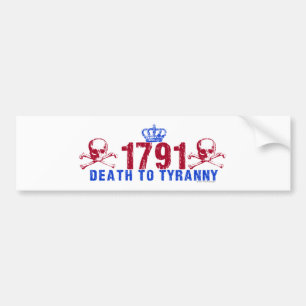 Autocollant De Voiture La mort à la tyrannie